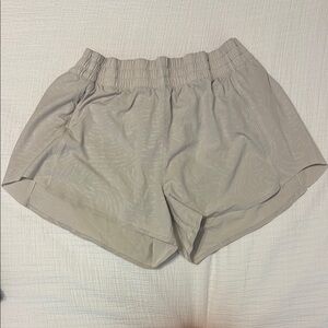 Athleta Tan Athletic Shorts Lightweight Elastic Waist
